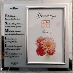 Sixtrees "Family" Glass Photo Frame